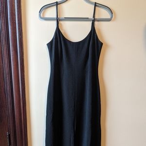 Black slip dress